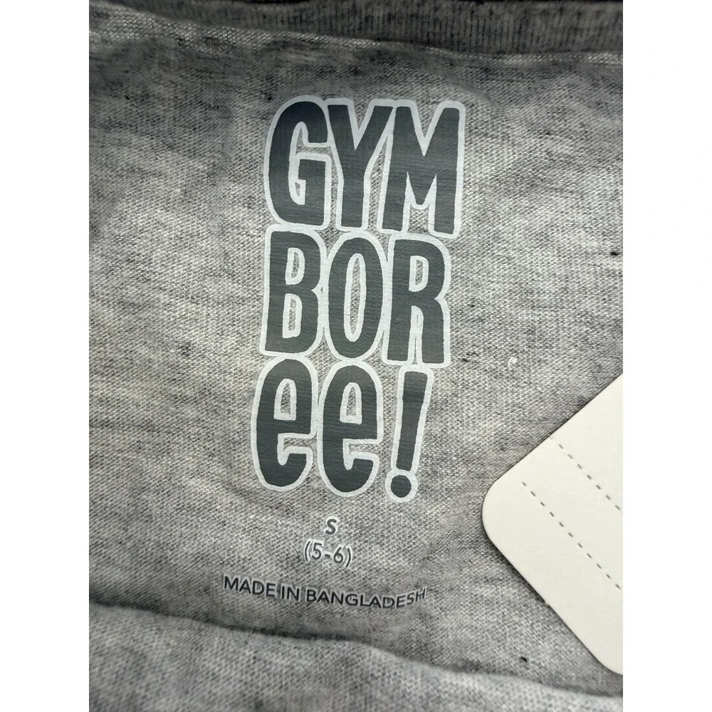 Gymboree Shirt Girls 5-6 Gray Kindness Matters Graphic Tee Ruffle Sleeve